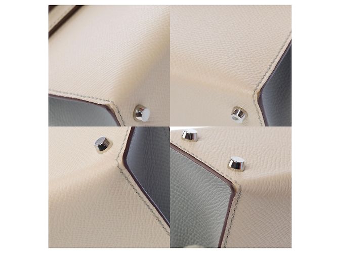 Hermès Bolso HERMES Kelly Mini en Cuero Beige - 103361 - vista 12