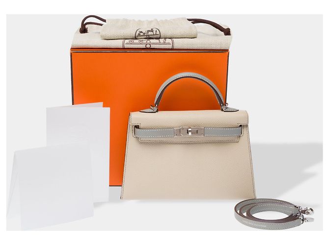 Hermès Bolso HERMES Kelly Mini en Cuero Beige - 103361 - vista 2