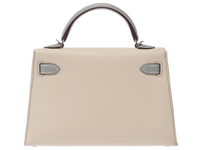 Hermès Bolso HERMES Kelly Mini en Cuero Beige - 103361 - vista 4