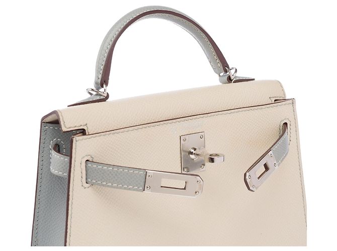 Hermès Bolso HERMES Kelly Mini en Cuero Beige - 103361 - vista 7