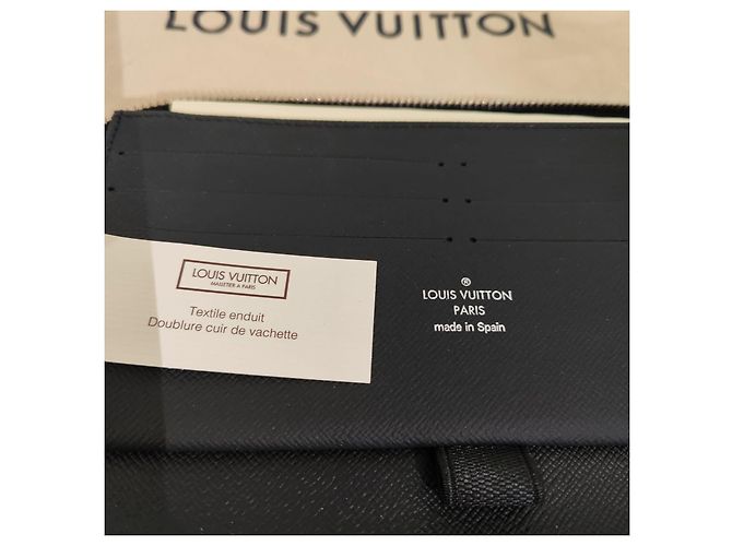 Louis Vuitton Damier Graphite Wallet Black Dark Grey - view 4
