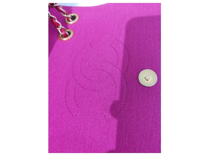 Borsa Chanel Flap Rosa Rosso Arancione Jersey Multicolore - vista 13
