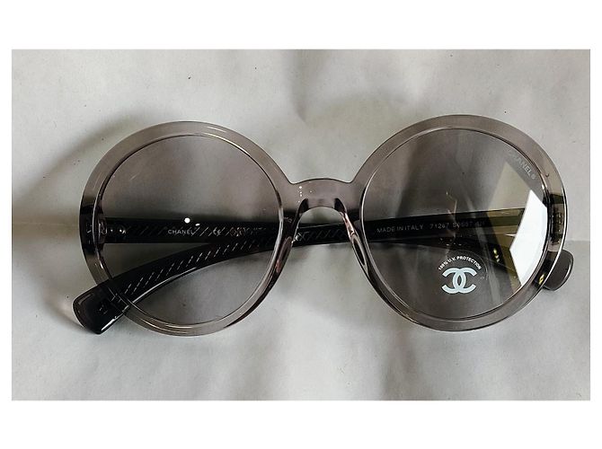 Chanel Sonnenbrille rund grau - Ansicht 2