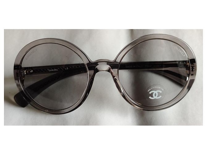 Chanel Sonnenbrille rund grau - Ansicht 3