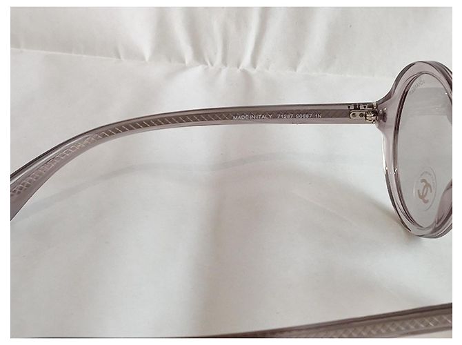 Chanel Sonnenbrille rund grau - Ansicht 8