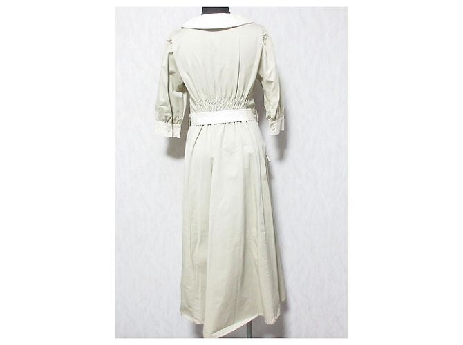 Autre Marque WILLSELECTION Farbblock Puffärmel Hemdkleid Beige - Ansicht 2