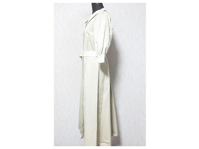 Autre Marque WILLSELECTION Farbblock Puffärmel Hemdkleid Beige - Ansicht 3