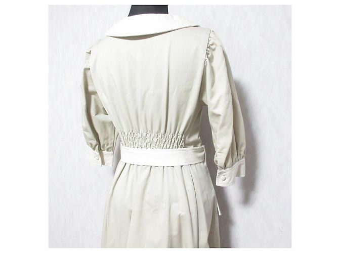 Autre Marque WILLSELECTION Farbblock Puffärmel Hemdkleid Beige - Ansicht 5