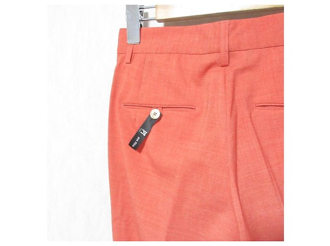Autre Marque Pantalones de mezcla de lana PT TORINO Naranja - vista 3