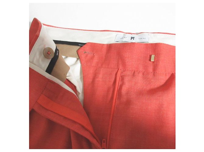 Autre Marque Pantalones de mezcla de lana PT TORINO Naranja - vista 4