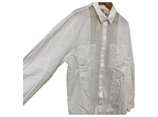 Autre Marque Camicia a maniche lunghe in pizzo N°21 Bianco - vista 3