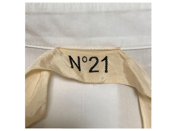 Autre Marque Camicia a maniche lunghe in pizzo N°21 Bianco - vista 5