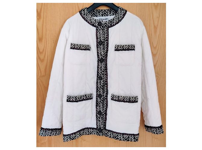 Giacca bianca Chanel Bianco - vista 8