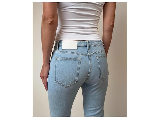 Jeans Msgm Azul Claro Algodão - vista 12