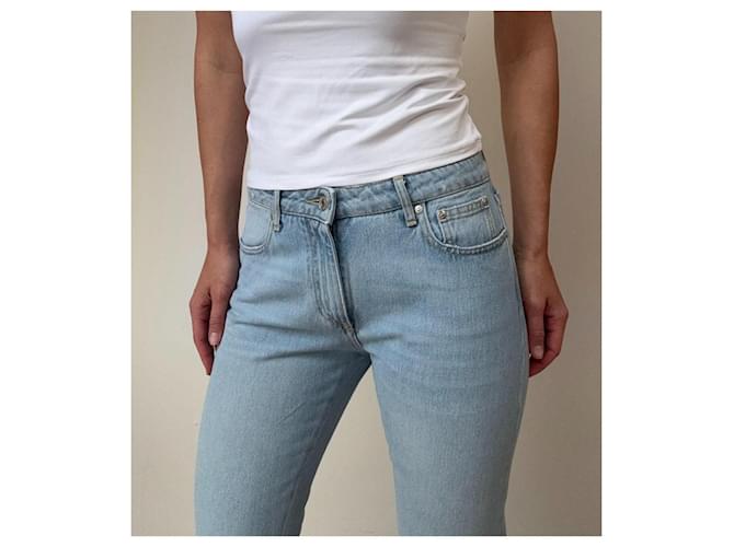 Jeans Msgm Azul Claro Algodão - vista 3