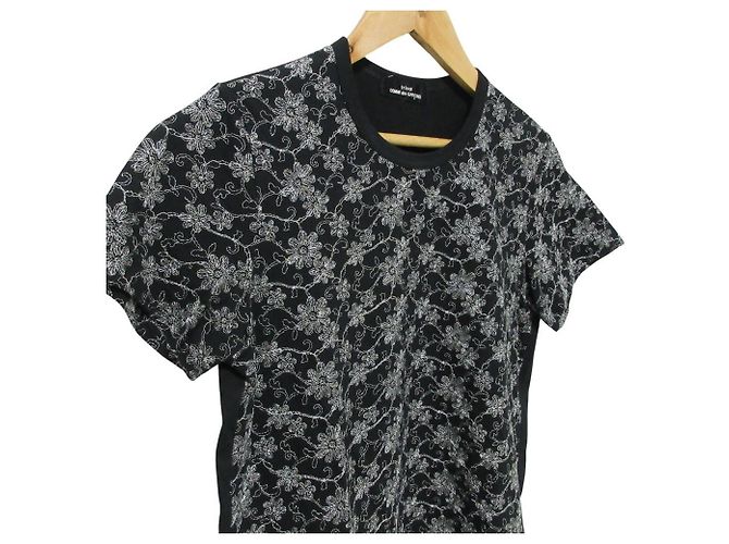 Camiseta de manga corta de mezcla de lino COMME des GARCONS Negro - vista 4