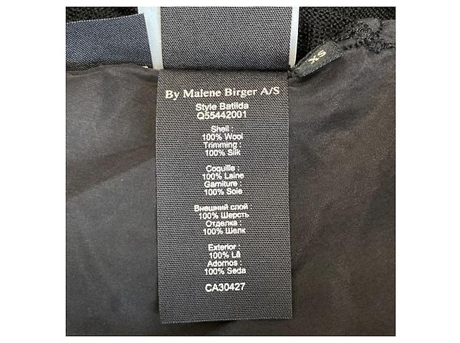 Autre Marque Top de punto de lana y seda BY MALENE BIRGER Negro - vista 6