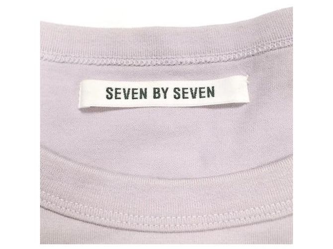 Autre Marque Camiseta de algodón con bolsillo western SEVEN BY SEVEN Púrpura - vista 3