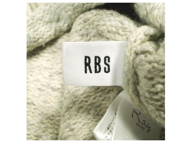 Autre Marque RBS Ray BEAMS Strickware mit Bootsausschnitt aus Slub-Mix Beige - Ansicht 7