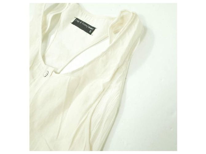 Autre Marque Camicia lunga senza maniche in lyocell rag & bone Beige - vista 5