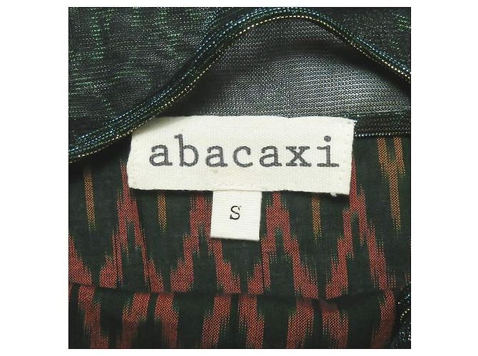 Autre Marque Vestido de algodón Mixed Media abacaxi Verde - vista 3