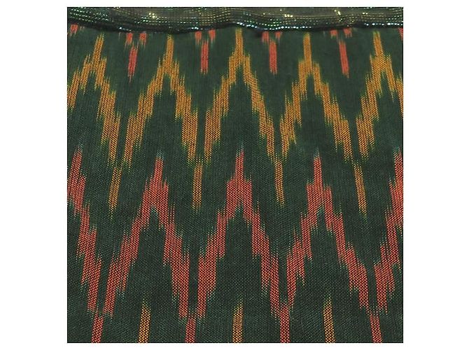 Autre Marque Vestido de algodón Mixed Media abacaxi Verde - vista 7