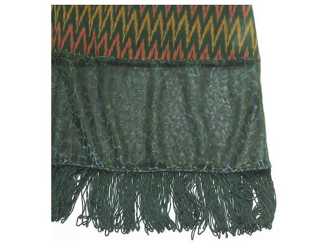 Autre Marque Vestido de algodón Mixed Media abacaxi Verde - vista 9