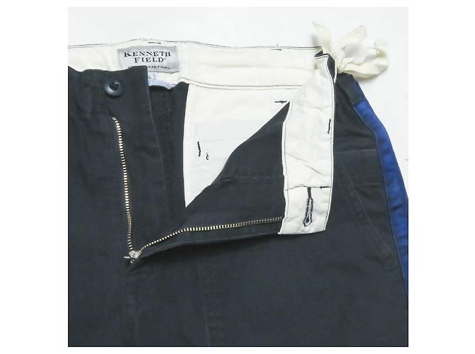 Autre Marque Pantaloni Kenneth Field Ceremony in cotone ripstop Blu Blu navy - vista 4