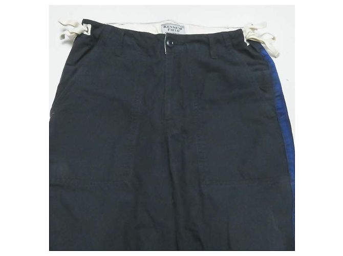 Autre Marque Pantaloni Kenneth Field Ceremony in cotone ripstop Blu Blu navy - vista 5