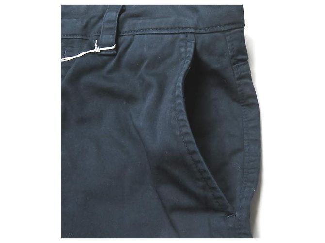 Pantalones de algodón de corte slim Acne Studios
Pantalones de algodón Azul Azul marino - vista 5