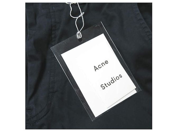 Pantalones de algodón de corte slim Acne Studios
Pantalones de algodón Azul Azul marino - vista 6