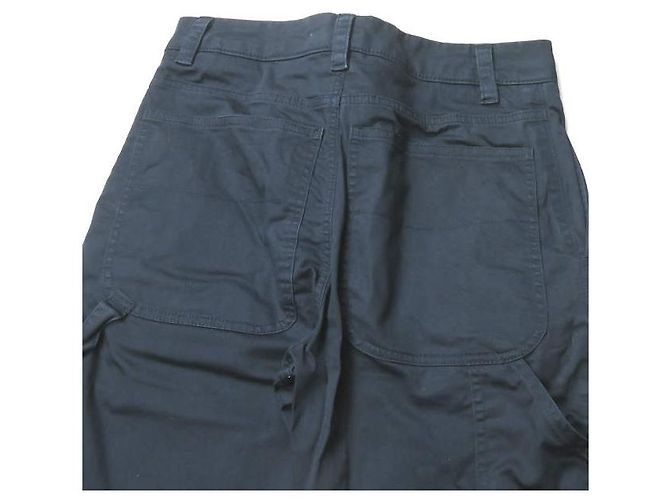 Pantalones de algodón de corte slim Acne Studios
Pantalones de algodón Azul Azul marino - vista 7