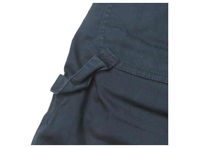 Pantalones de algodón de corte slim Acne Studios
Pantalones de algodón Azul Azul marino - vista 8