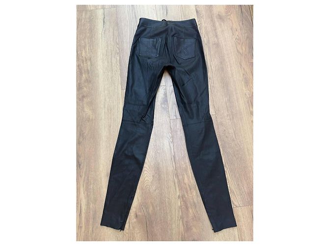 Autre Marque Leggings de cuero Sanna Negro - vista 8