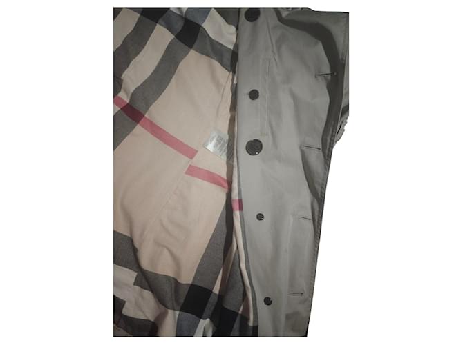 Impermeable Burberry Brit beige de algodón - vista 4