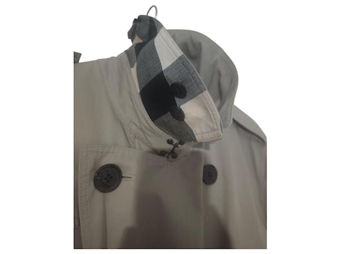 Impermeable Burberry Brit beige de algodón - vista 8