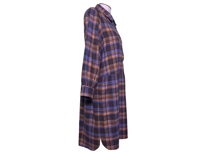 Autre Marque Vestido de algodón tartan Maria de la Orden Multicolor - vista 3