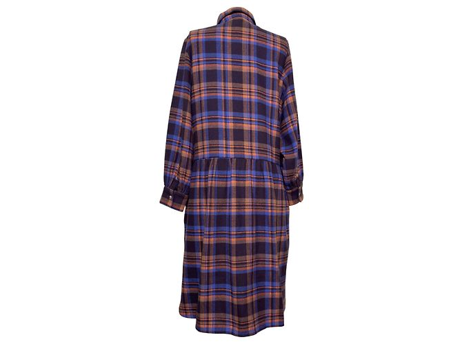 Autre Marque Vestido de algodón tartan Maria de la Orden Multicolor - vista 4