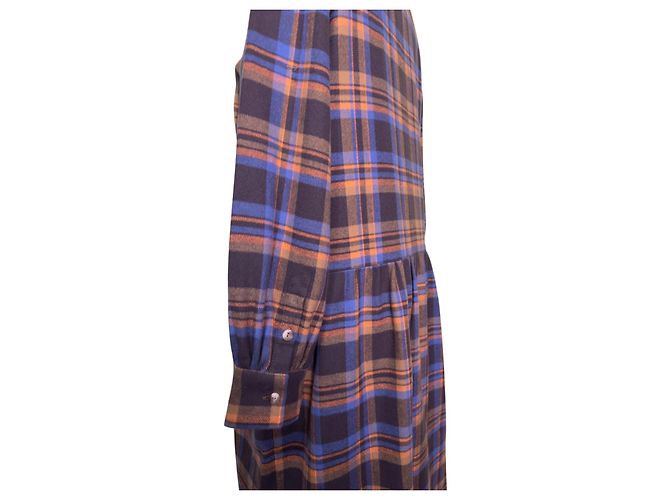 Autre Marque Vestido de algodón tartan Maria de la Orden Multicolor - vista 5