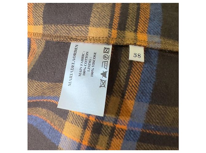 Autre Marque Vestido de algodón tartan Maria de la Orden Multicolor - vista 7