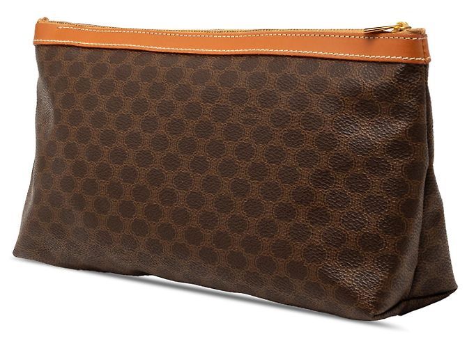 Céline Clutch de lona recubierta Macadam marrón Celine Castaño - vista 2