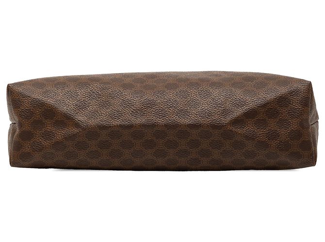 Céline Clutch de lona recubierta Macadam marrón Celine Castaño - vista 3