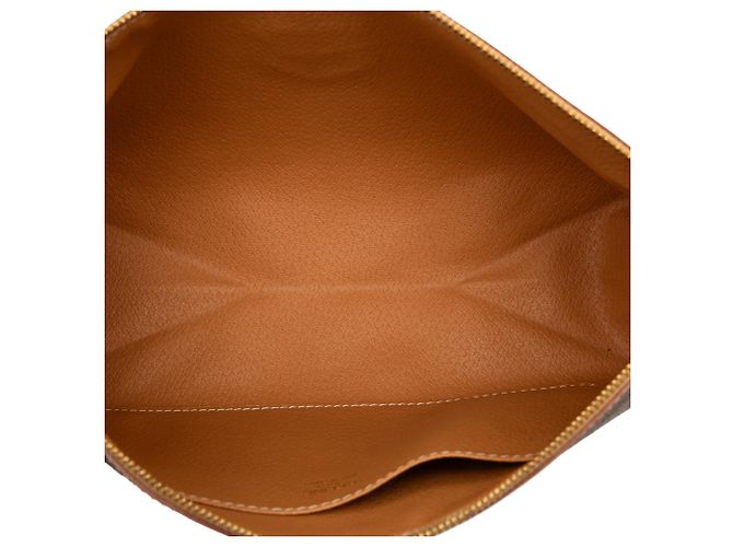 Céline Clutch de lona recubierta Macadam marrón Celine Castaño - vista 4