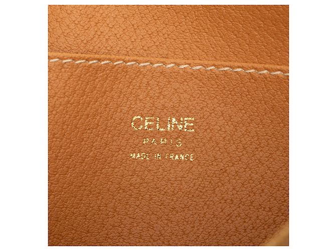 Céline Clutch de lona recubierta Macadam marrón Celine Castaño - vista 5