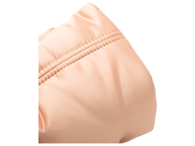 Borsa a secchiello Mon Tresor mini in satin rosa Fendi - vista 7