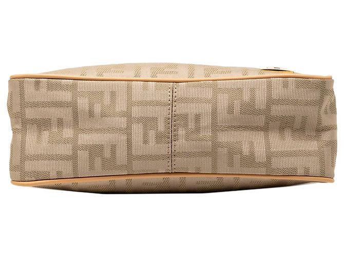 Fendi Braune Zucca Canvas Schultertasche Khaki - Ansicht 3