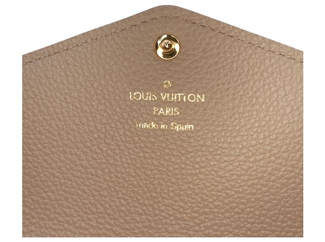 Louis Vuitton Beige Monogram Empreinte Sarah Wallet - view 5