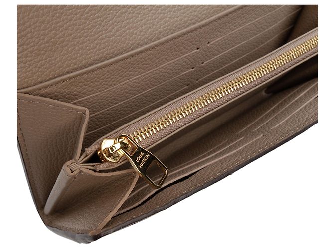Louis Vuitton Beige Monogram Empreinte Sarah Wallet - view 6