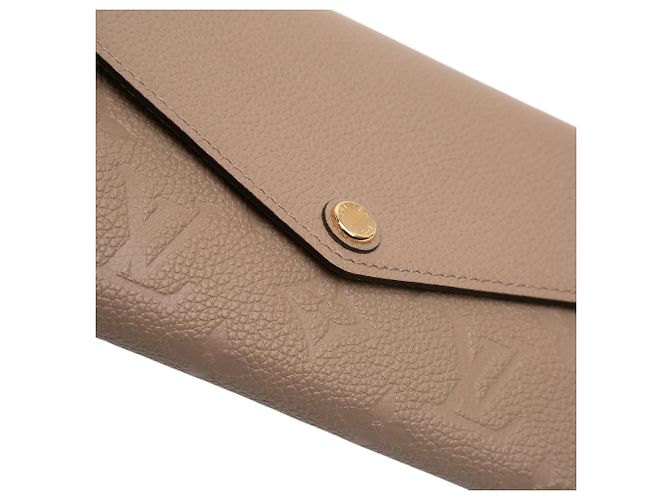 Louis Vuitton Beige Monogram Empreinte Sarah Wallet - view 7