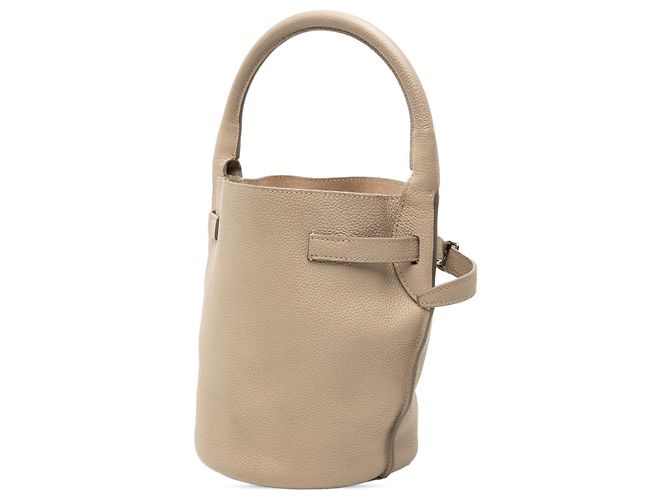 Céline Borsa grande a secchiello in pelle Nano beige di Celine - vista 2